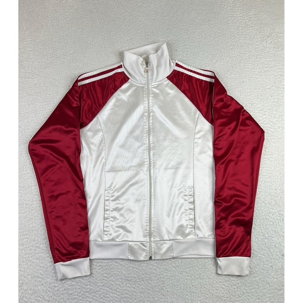Washington State Cougars Jacket Womens Large White NCAA Football Champion Track